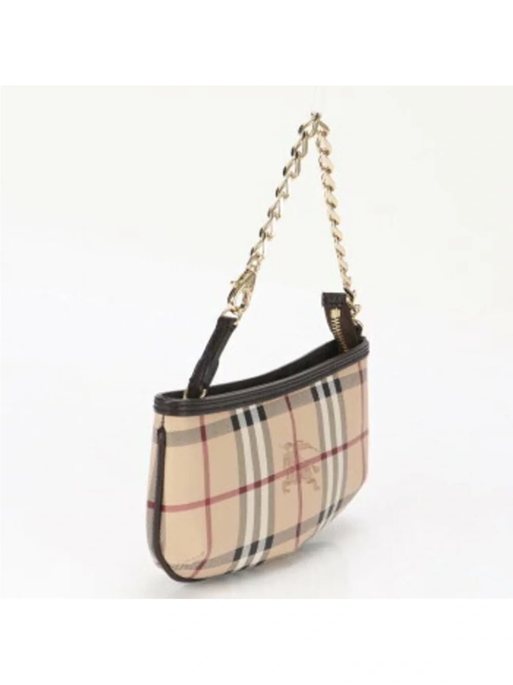 Vintage Burberry Clara Pochette Mini Shoulder Bag Canvas